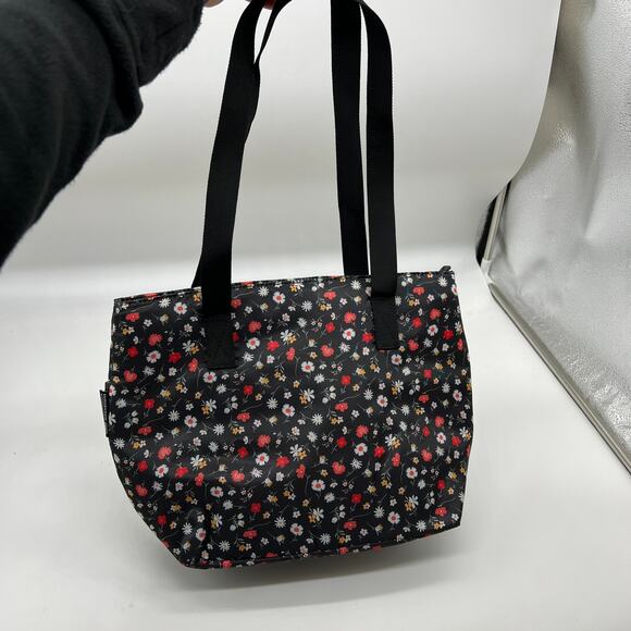 California Innovations Set of 2 Tote Insulated Floral and Black - Picture 2 of 16